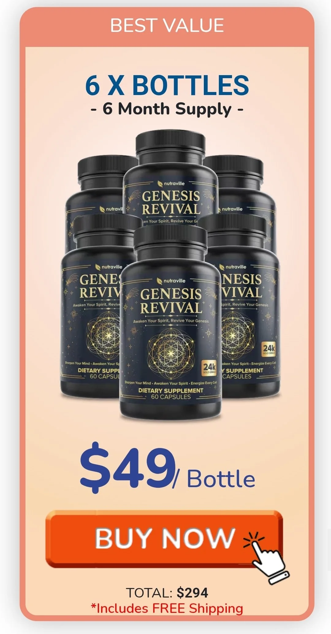 Genesis Revival™ 6 bottles pricing